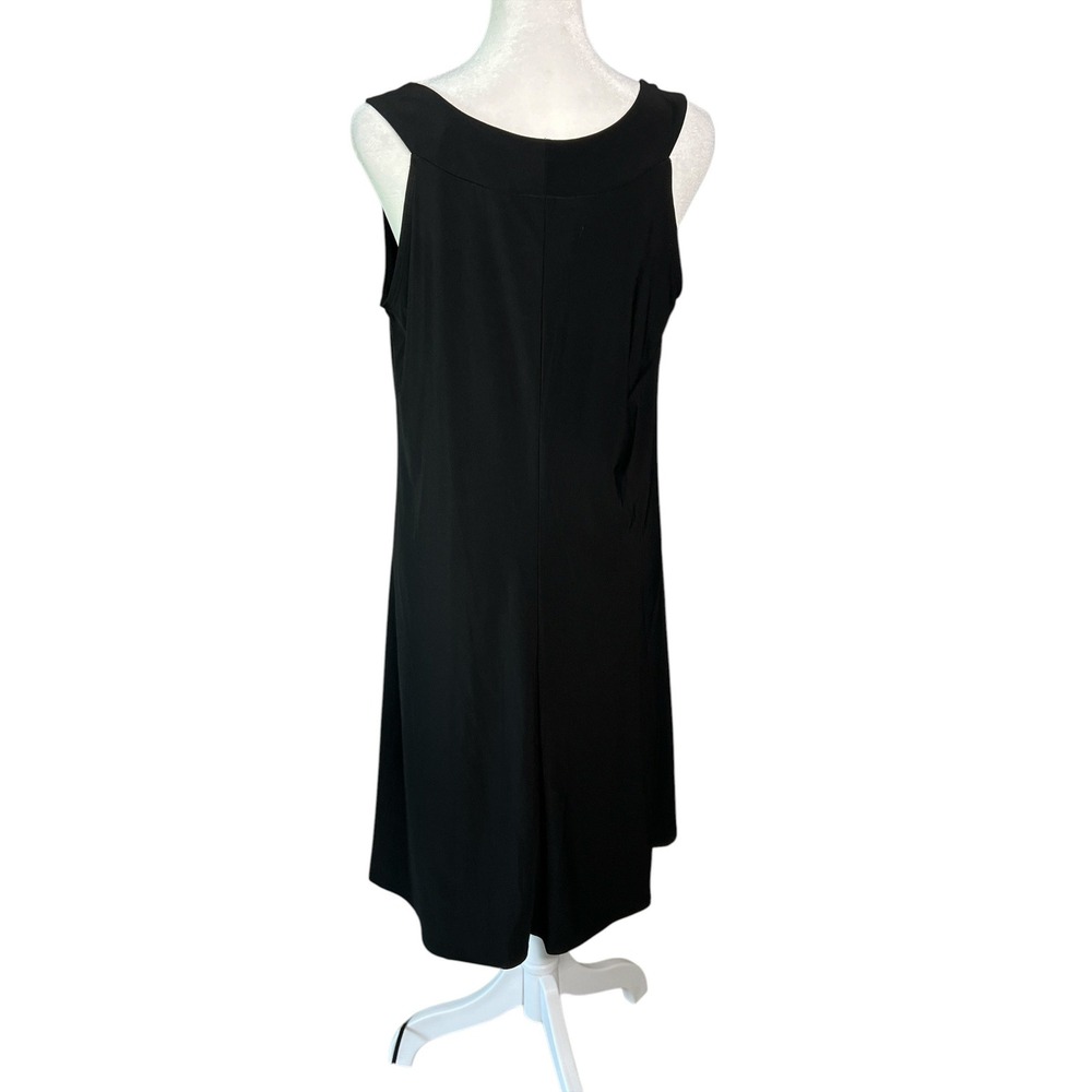 Sleeveless Black Dress Scoop Neck Casual Party Dress Little Black‎ Dress XL